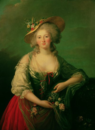 Elisabetta di Francia (1764-94) detta Madame Elizabeth, c.1782 da Elisabeth Louise Vigee Lebrun