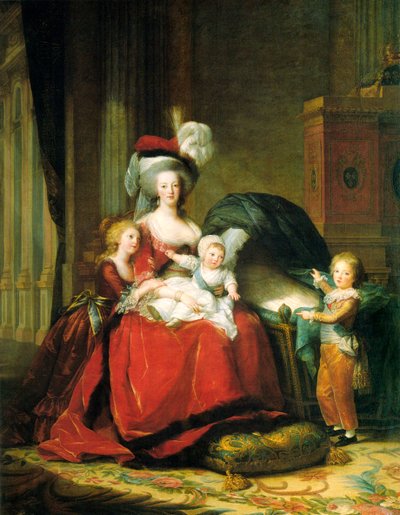 Maria Antonietta e i suoi figli, 1787 da Elisabeth Louise Vigee Lebrun