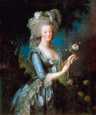 Marie Antoinette à la Rose, 1783 da Elisabeth Louise Vigee Lebrun