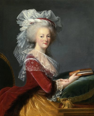 Maria Antonietta con un libro da Elisabeth Louise Vigee Lebrun