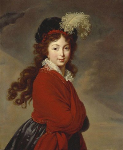 Ritratto della Duchessa Anna Feodorovna di Russia 1781-1860, Principessa Juliane di Sassonia-Coburgo-Saalfeld da Elisabeth Louise Vigee Lebrun