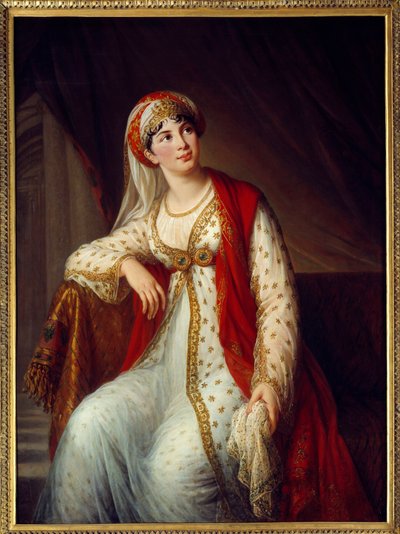 Ritratto della cantante italiana Giuseppina Grassini nel ruolo di Zaire nell