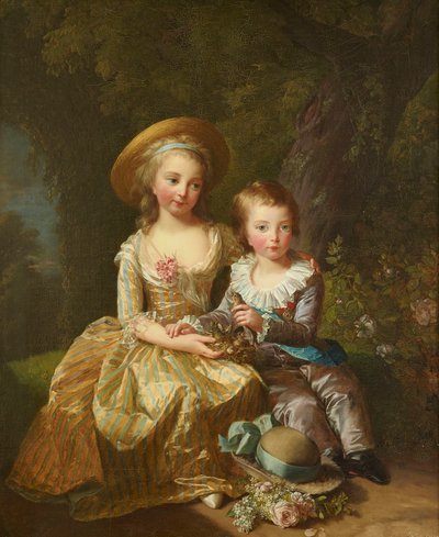Ritratto di Madame Royale e Louis-Joseph Xavier, Delfino di Francia da Elisabeth Louise Vigee Lebrun