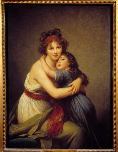 Ritratto di Madame Vigee Lebrun e sua figlia Jeanne-Lucie-Louise, conosciuta come Julie da Elisabeth Louise Vigee Lebrun