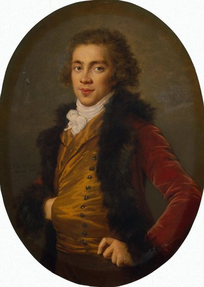 Ritratto del principe Grigory Alexandrovich Stroganov 1770-1857, 1793 da Elisabeth Louise Vigee Lebrun