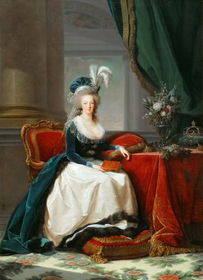 Ritratto della regina Maria Antonietta di Francia 1755-1793, ca 1788 da Elisabeth Louise Vigee Lebrun