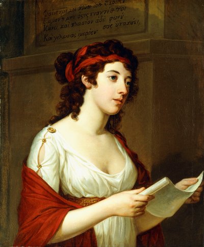 Ritratto di una signora come Saffo da Elisabeth Louise Vigee Lebrun
