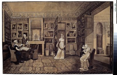 Sala di disegno della casa del principe Ivan Ivanovich Bariatinsky ad Altona da Elisabeth Louise Vigee Lebrun