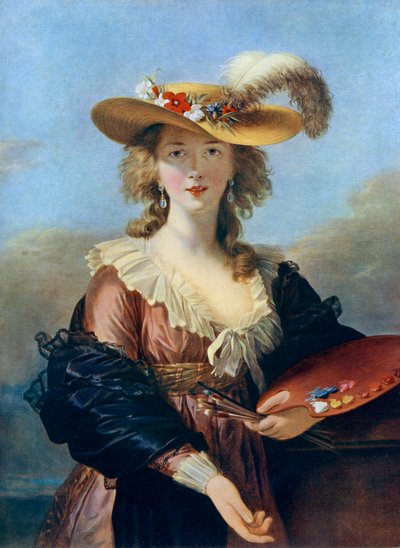 Autoritratto con cappello di paglia, c1782, 1912 da Elisabeth Louise Vigee Lebrun