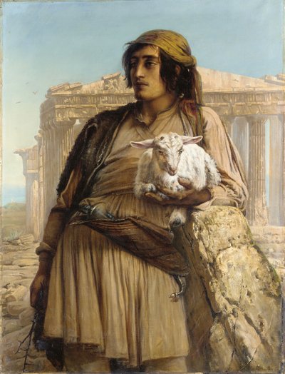 Un pastorello davanti al Partenone da Elisabeth Maria Anna Jerichau Baumann