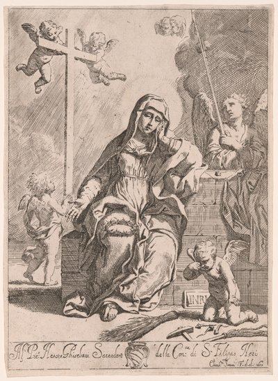 Madonna Addolorata con simboli della Passione da Elisabetta Sirani