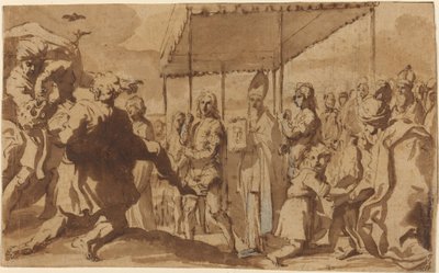 La guarigione del ragazzo posseduto in una processione del Volto Santo da Elisabetta Sirani