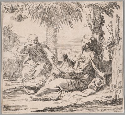 Il resto della fuga in Egitto da Elisabetta Sirani