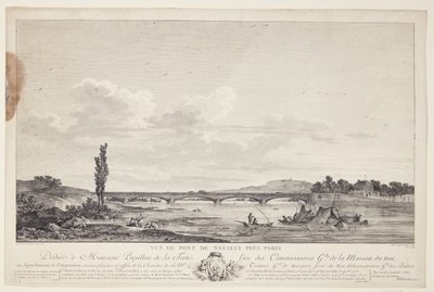 Veduta del Pont de Neuilly (Vue du Pont de Neuilly près Paris) da Elise Saugrain