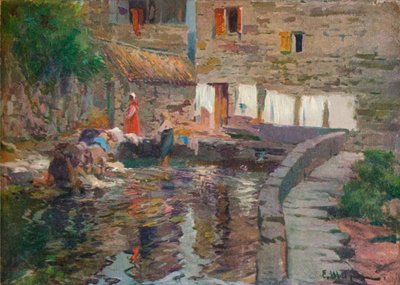 Lavandaie, Pontevedra, c1904 da Eliseo Meifren y Roig