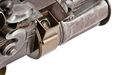 Fucile a pietra focaia a cinque colpi rotanti brevettato da Collier, calibro 28, tipo militare, c.1819-20 da Elisha Haydon Collier
