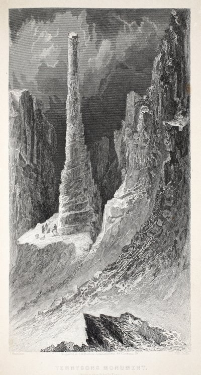 Monumento di Tennyson, illustrazione da 