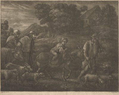 Fuga in Egitto da Elisha Kirkall