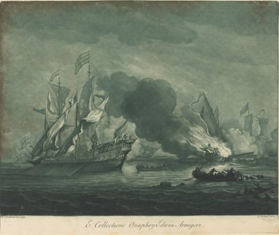 Scena di Navigazione dalla Collezione di Onuphrij Edwin da Elisha Kirkall after Willem van de Velde the Elder