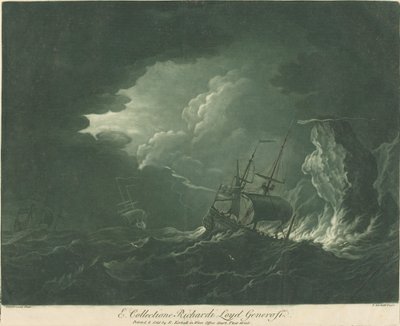 Scena di navigazione dalla collezione di Richard Lloyd da Elisha Kirkall after Willem van de Velde the Elder