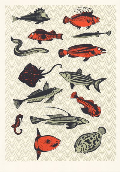 Pesce giapponese arancione da Eliza Southwood