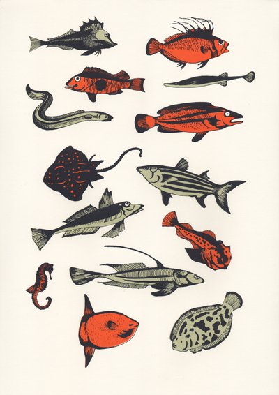 Pesce arancione semplice da Eliza Southwood