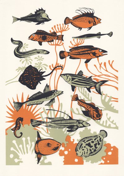 Pesce con Alghe Arancioni, 2015 da Eliza Southwood
