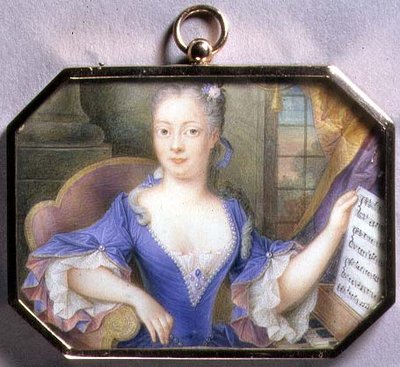 Ritratto miniatura di Augusta, Principessa del Galles da Elizabeth (attr. to) Ziesenis