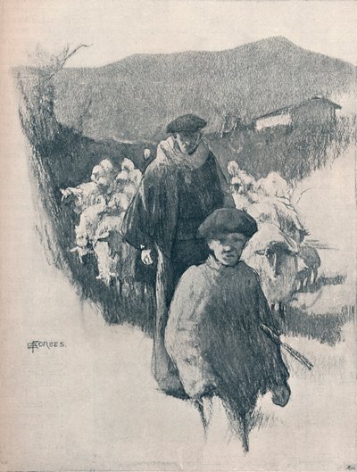 Un pastore dei Pirenei, XIX secolo da Elizabeth Adela Forbes