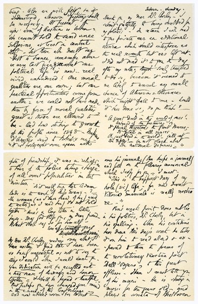 Lettera di Elizabeth Barrett Browning a Henry F Chorley, 1859 da Elizabeth Barrett