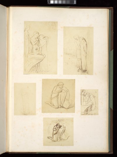 Disegni e schizzi di Elisabeth Eleanor Siddal Rossetti da Elizabeth Eleanor (1834-62) Siddal