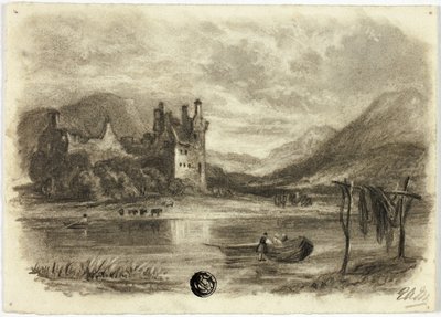 Pescatori che asciugano le reti davanti al castello da Elizabeth Murray