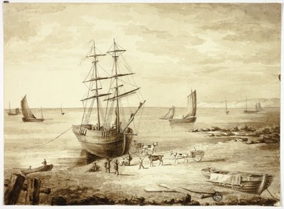 Caricamento della barca nel porto da Elizabeth Murray