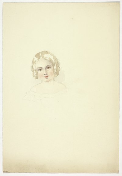 Ritratto di testa di giovane ragazza da Elizabeth Murray