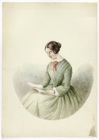 Ritratto di donna che legge da Elizabeth Murray