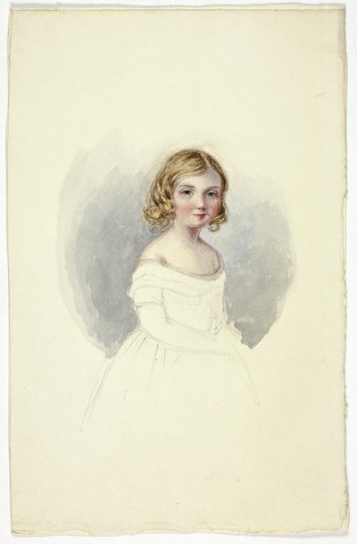 Ritratto di Giovane Ragazza con Abito Senza Spalle da Elizabeth Murray