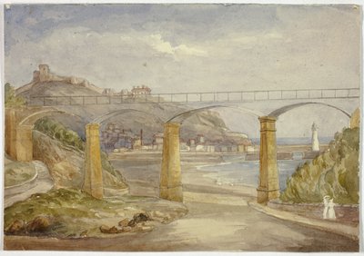 Scarborough (recto), e Schizzo di casa con madre e bambini (verso) da Elizabeth Murray
