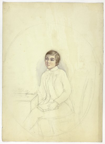 Studio per Ritratto di ragazzo con libro da Elizabeth Murray