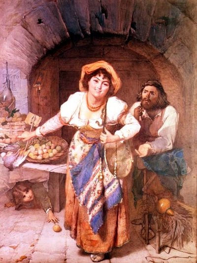 Il meglio del mercato - Schizzo dalla vita a Roma da Elizabeth Murray
