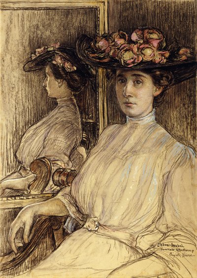 Schizzo di ritratto di Miss Palmer da Elizabeth Nourse