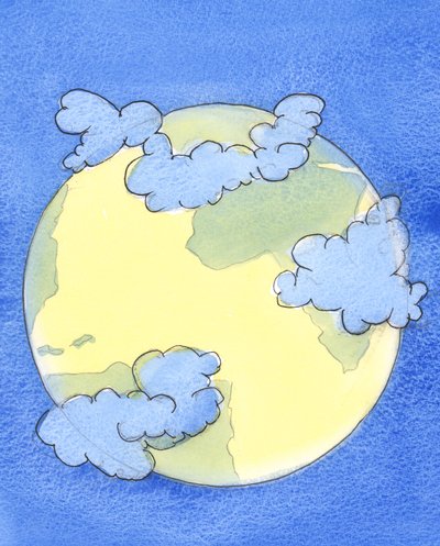 Una densa nube sembra coprire quelle parti della terra dove c