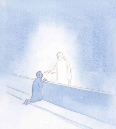 Tutta la mia ansia è stata fermata dal tocco della Sua mano. Mi ha mostrato la mia dignità, come Suo amico, e mi ha esortato a fidarmi. da Elizabeth Wang