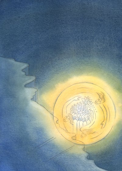 Tutti coloro che condividono la vita Trinitaria di Dio possono sentirsi al sicuro alla morte - come se cadessero da una scogliera, ma sostenuti dalla luce di Dio fino a raggiungere l