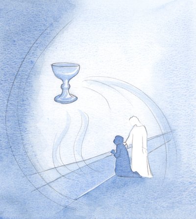 Mentre mi inchinavo davanti al Suo Prezioso Sangue, Egli mi sollevò, perché quella santa notte di Pasqua era un tempo di gioia, non di penitenza. da Elizabeth Wang