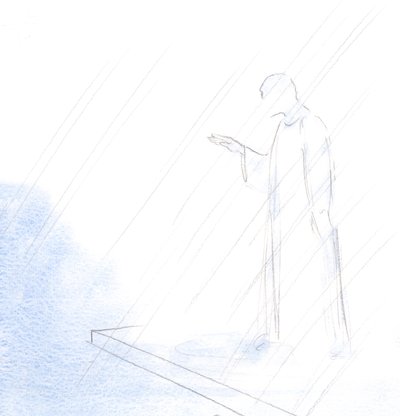 Mentre il sacerdote faceva il santo segno della croce e ci dava la sua benedizione, così faceva anche Cristo nostro Sommo Sacerdote. da Elizabeth Wang