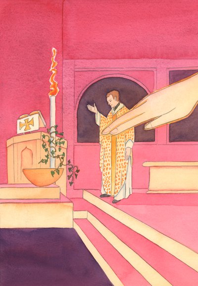 Quando il sacerdote stese la mano per benedire l
