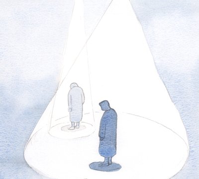 Con il nostro più piccolo atto di pentimento e umiltà, Dio fa sì che la nostra comprensione si ampli, come un cerchio di luce in crescita, 2001 da Elizabeth Wang