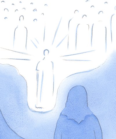 Con la preghiera, siamo portati molto vicini ai Santi del Cielo, come se il pavimento del cielo scendesse. Ogni nostro atto di fede ci porta ancora più vicini da Elizabeth Wang