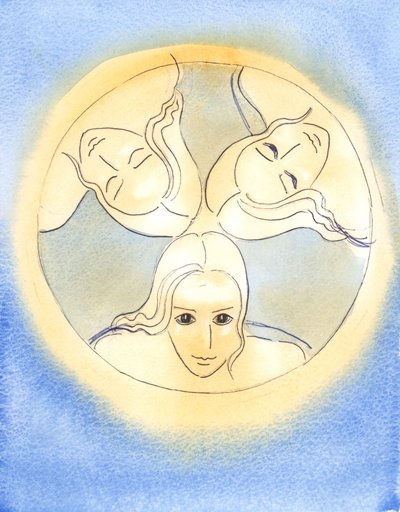 Con questa immagine, il Signore ha fornito un promemoria che le Tre Persone Divine sono un solo Dio - Santo e indiviso da Elizabeth Wang