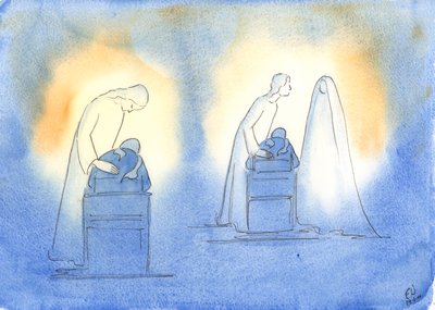 Cristo e Sua madre sono contenti ogni volta che ci rivolgiamo a loro con la semplicità e la fiducia di un bambino da Elizabeth Wang